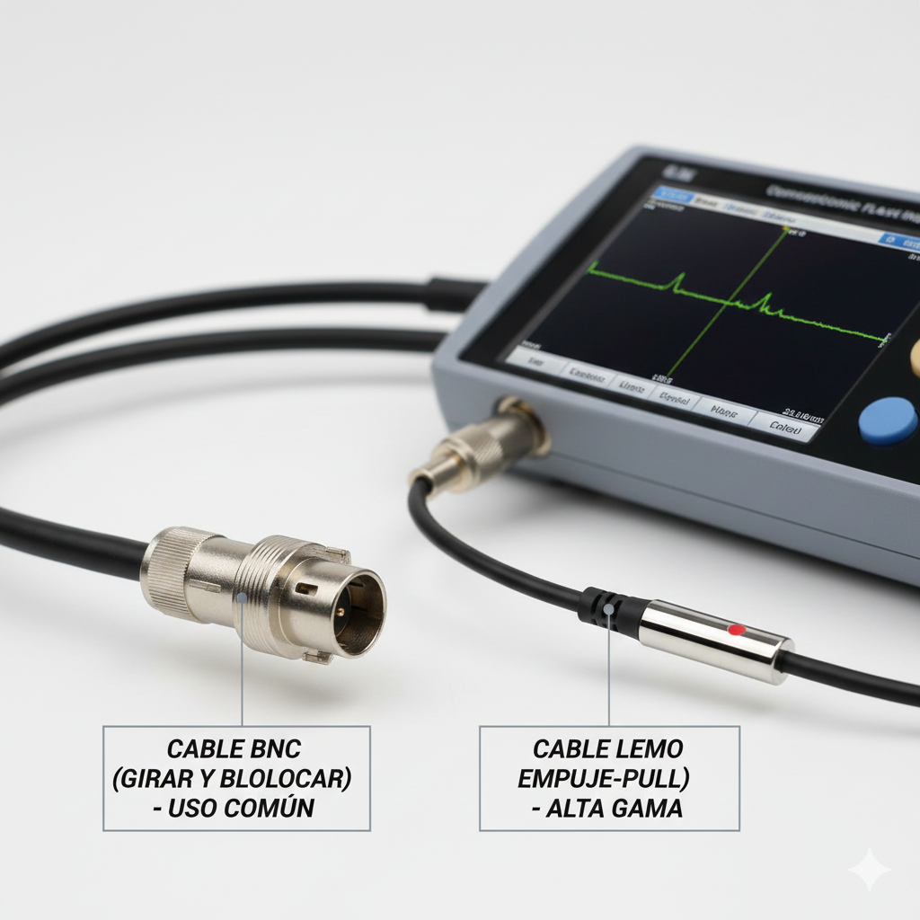 Cables y conectores Lemo BNC para ultrasonido